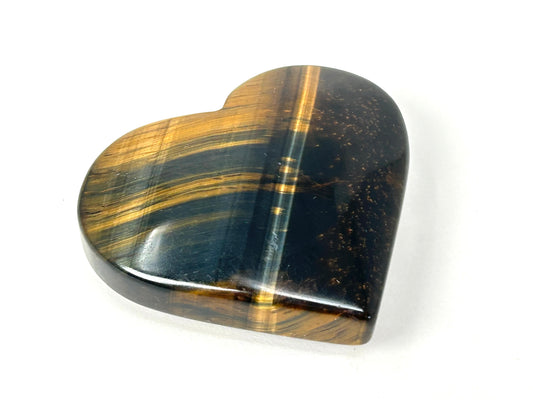 Blue Tigers Eye Heart #62