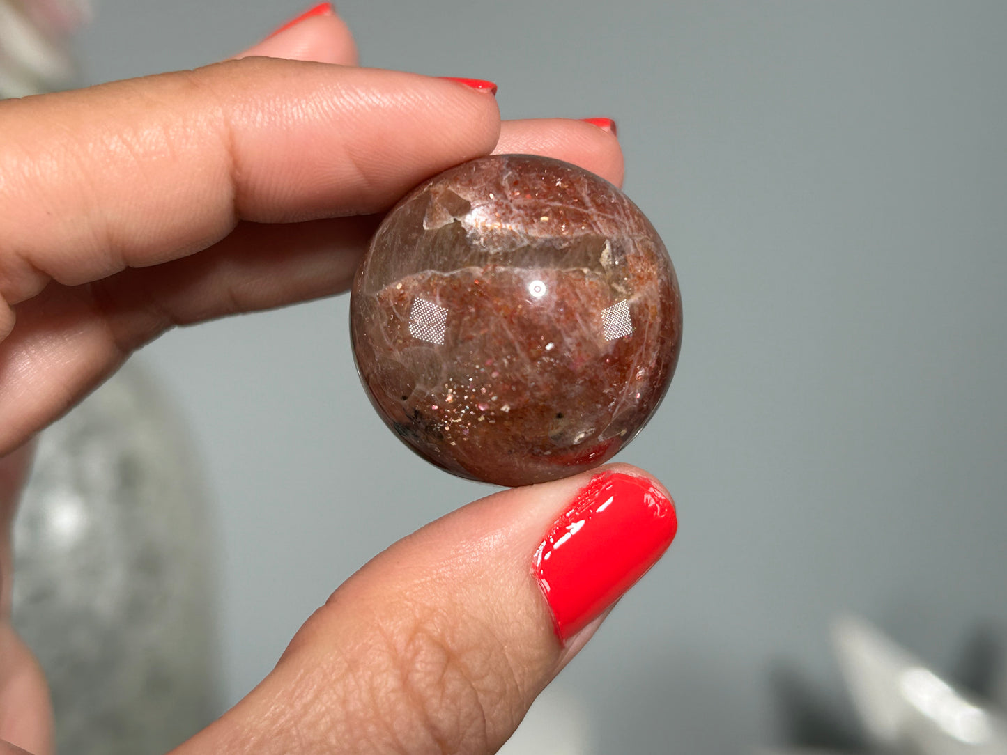 Confetti Sunstone Sphere (1.1", 28mm)