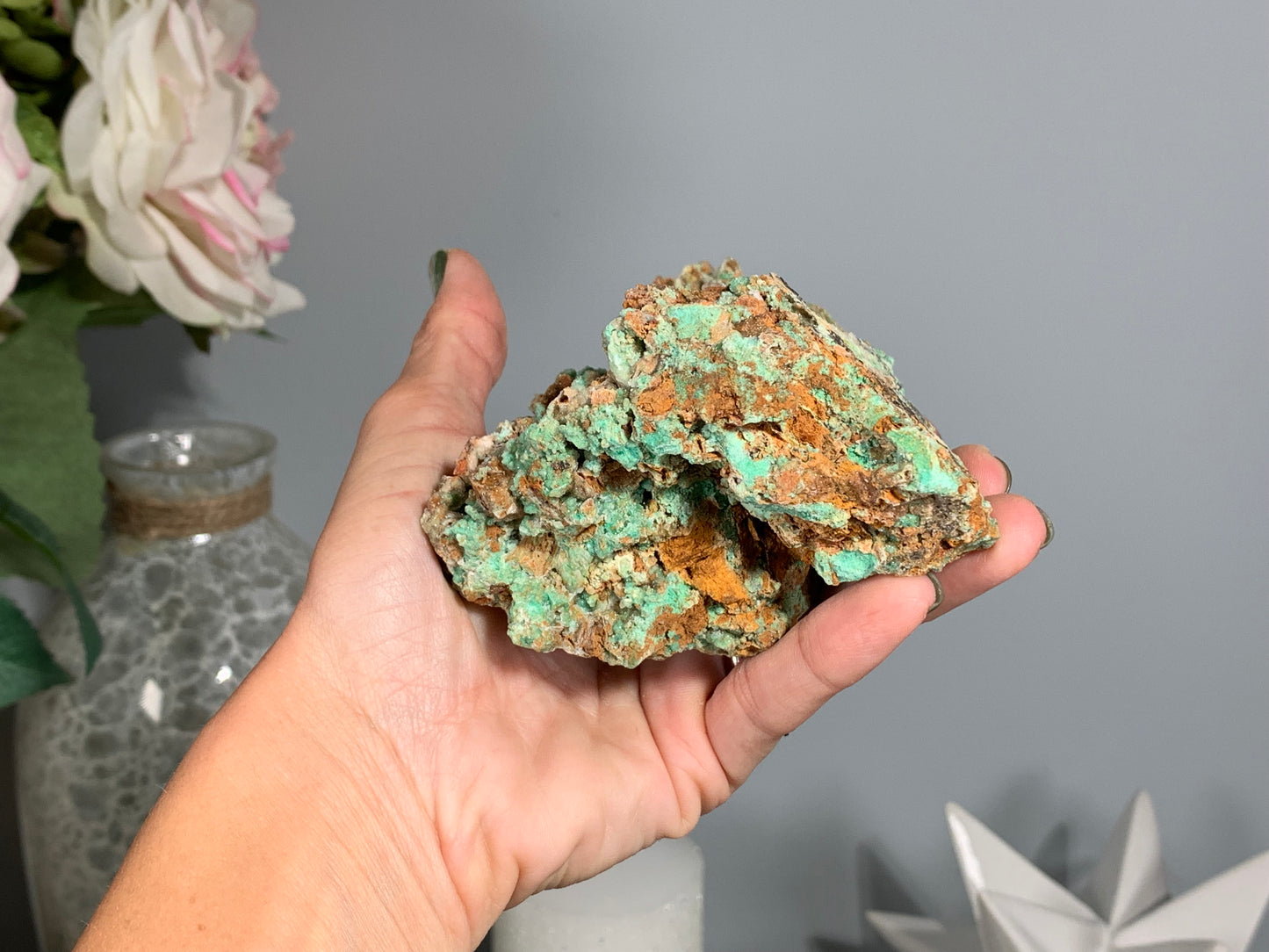 Druzy Chrysoprase (4.5", 116mm)