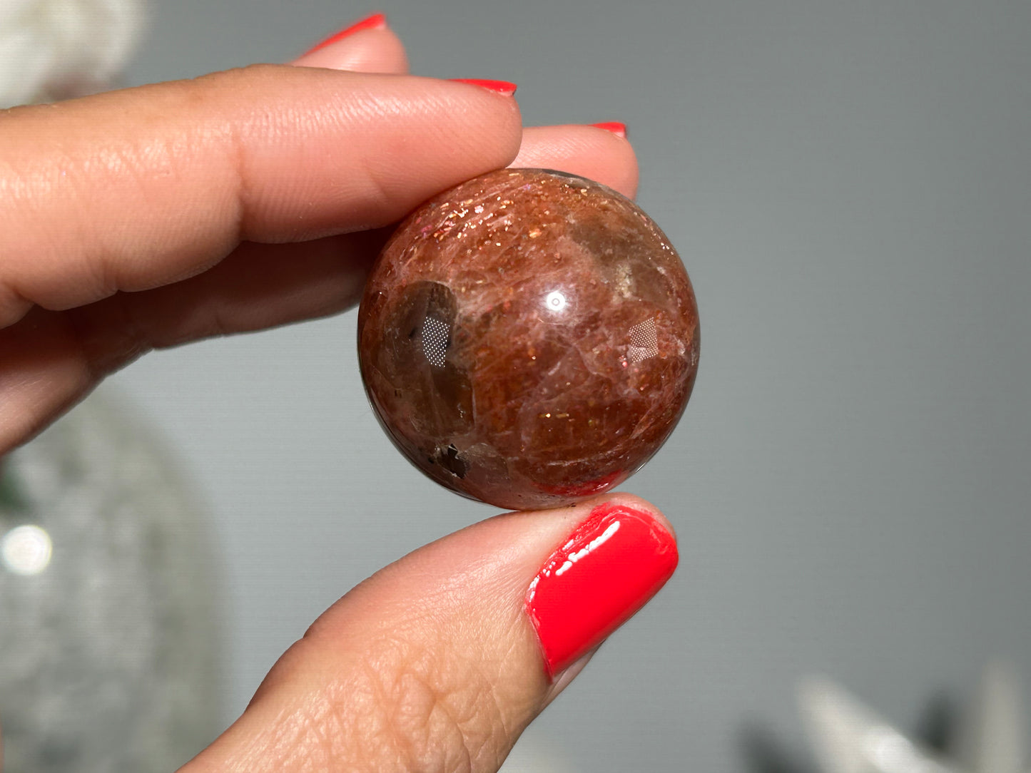 Confetti Sunstone Sphere (1", 27mm)