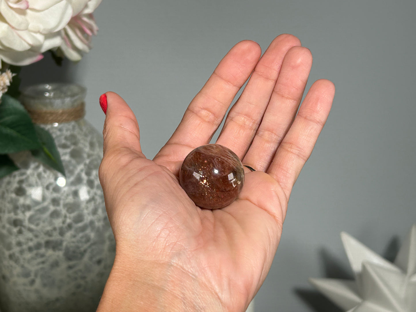 Confetti Sunstone Sphere (1.1", 29mm)