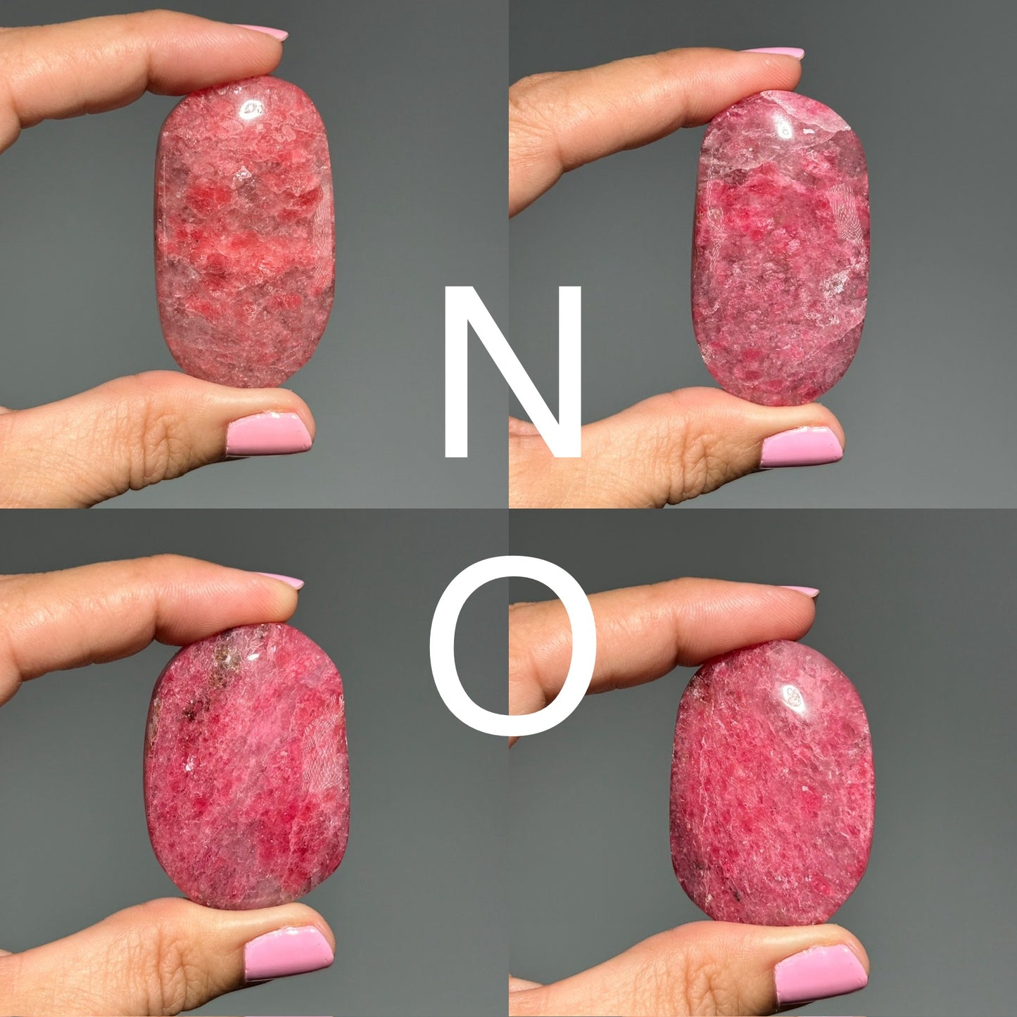 Sakura Rain Rhodonite Palm Stone