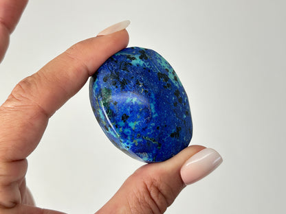 Azurite Chrysocolla Palm Stone #48