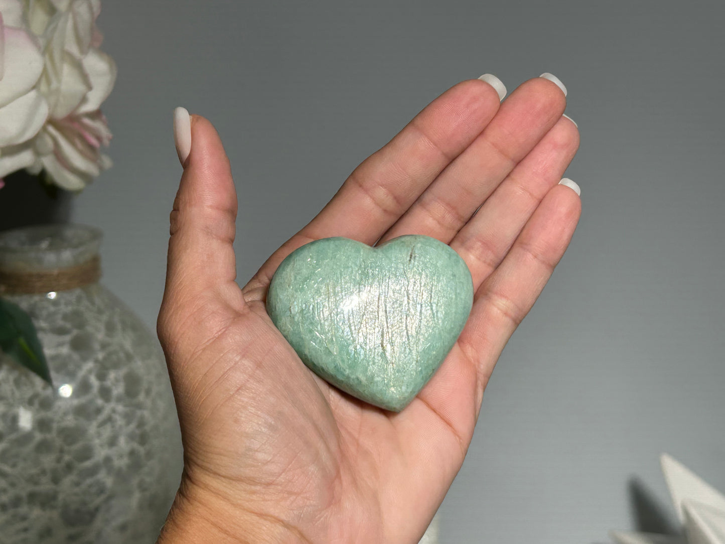 Amazonite Heart (2.2", 57mm)
