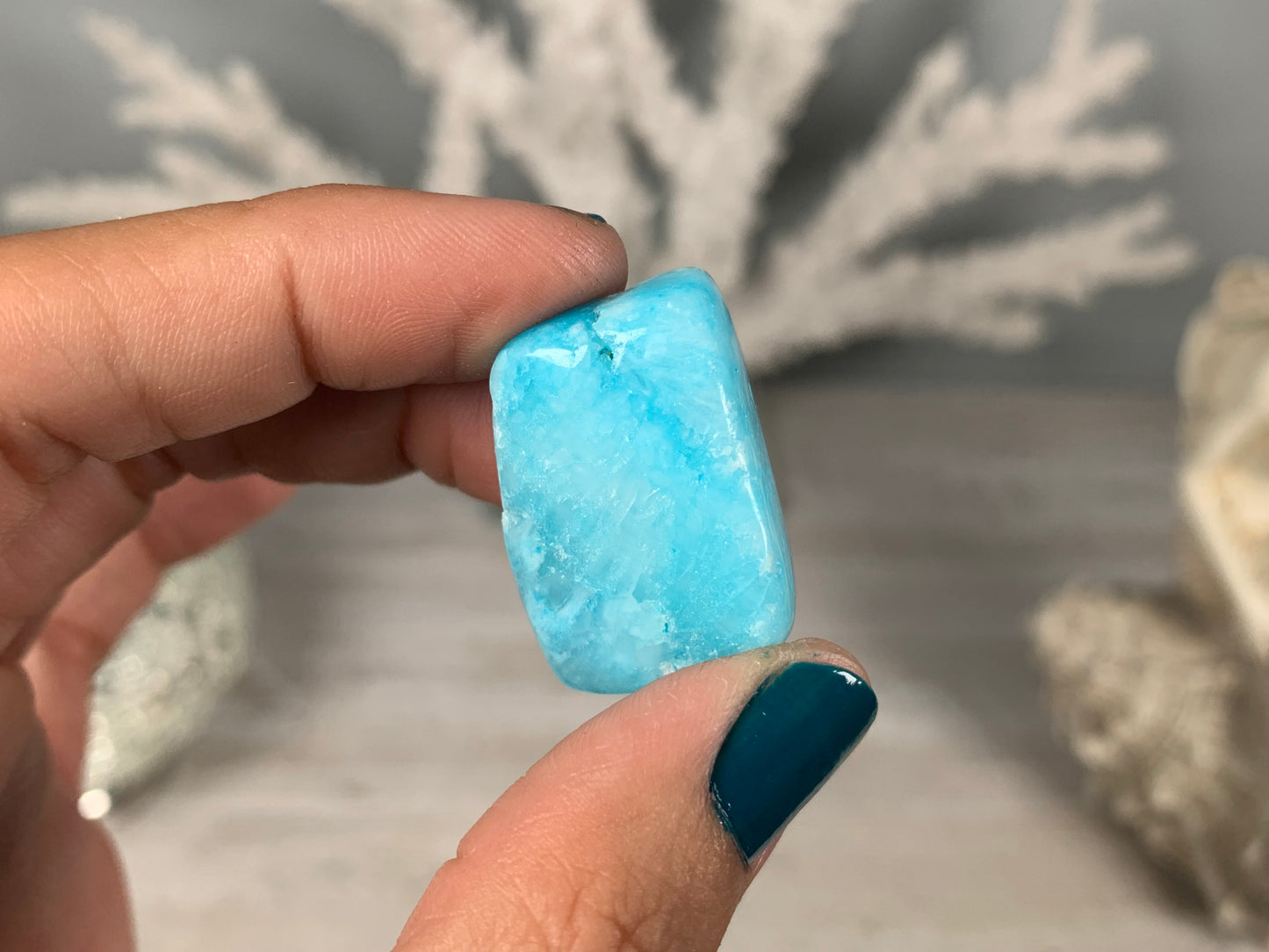 Tumbled Blue Aragonite