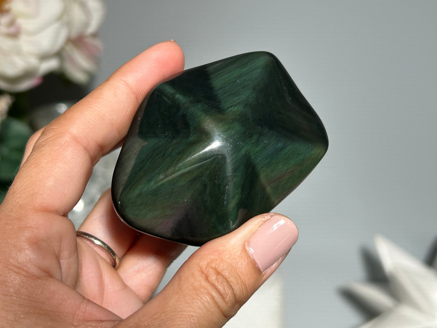 Rainbow Obsidian Star (2.7", 68mm)