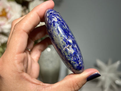 Lapis Lazuli Palm Stone (2.9", 73mm)