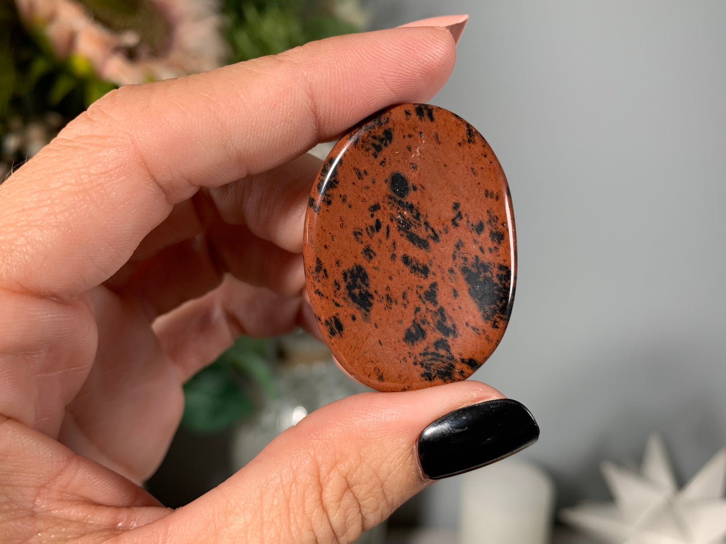 Mahogany Obsidian Thumb Stone