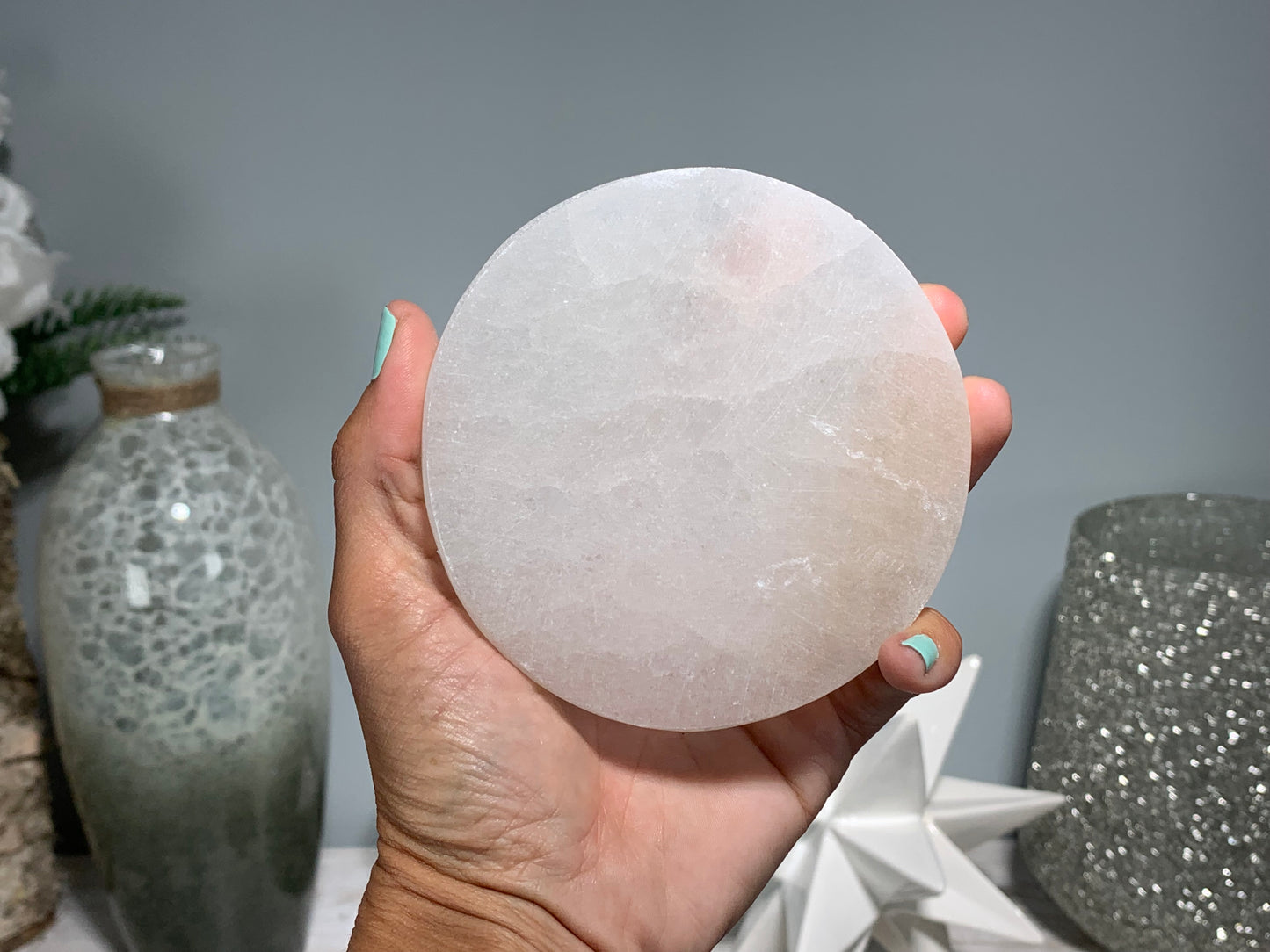 Selenite Disk (4")