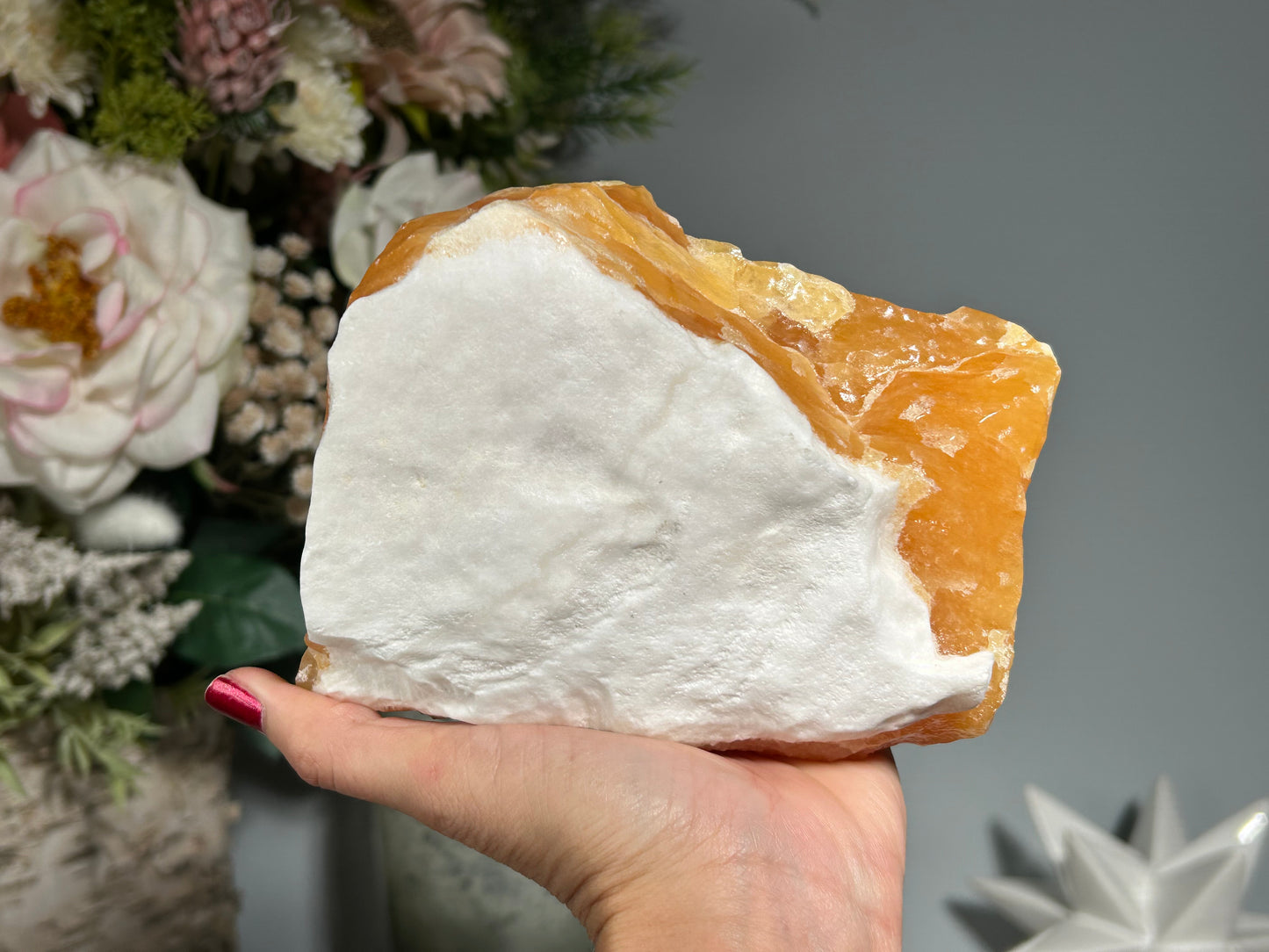 Orange Calcite Chunk