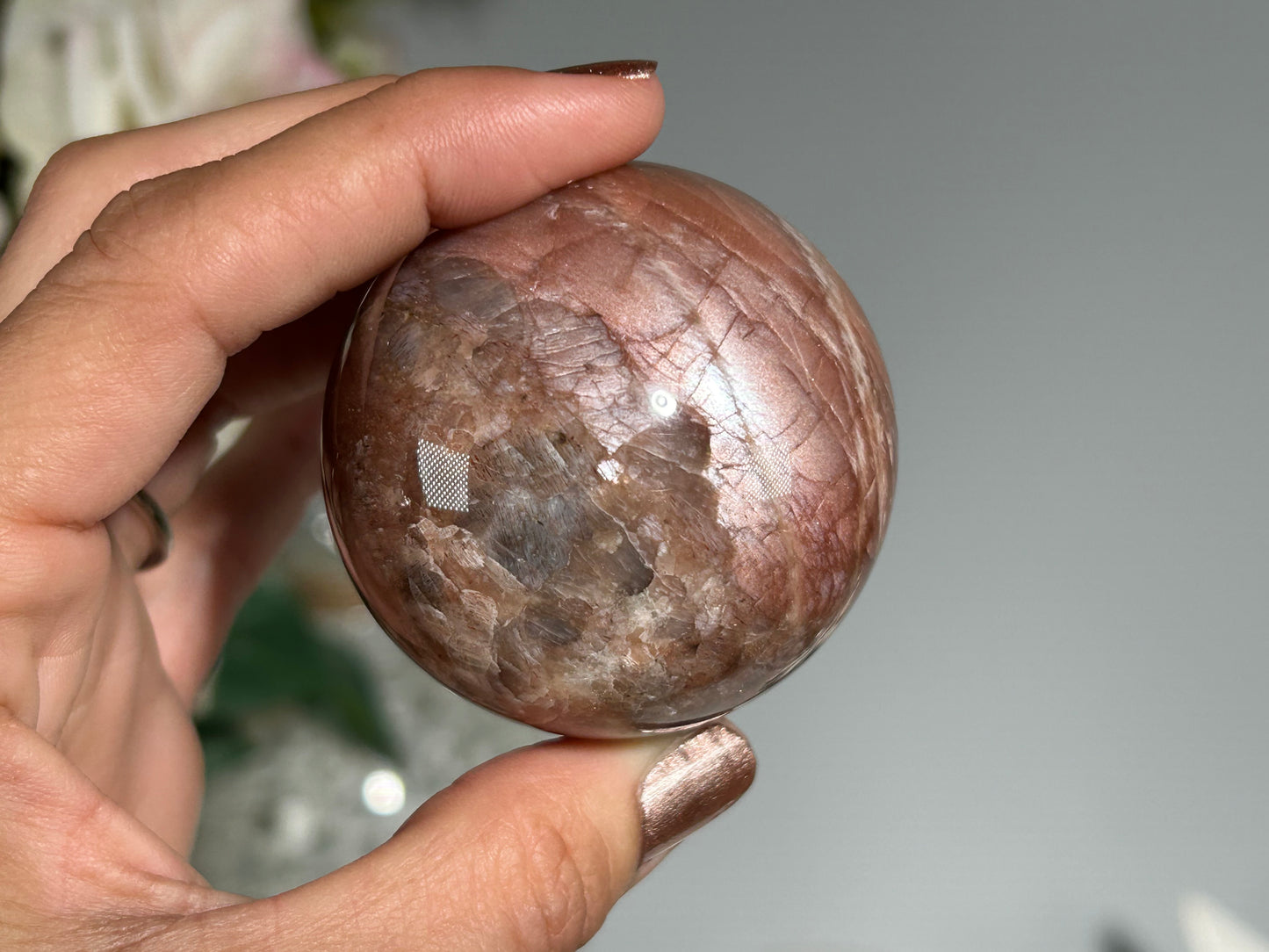 Confetti Sunstone Sphere (2", 52mm)