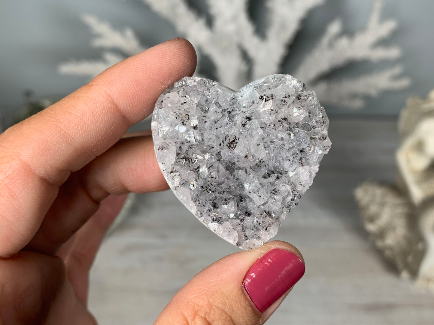 Druzy Heart (4-5 cm)