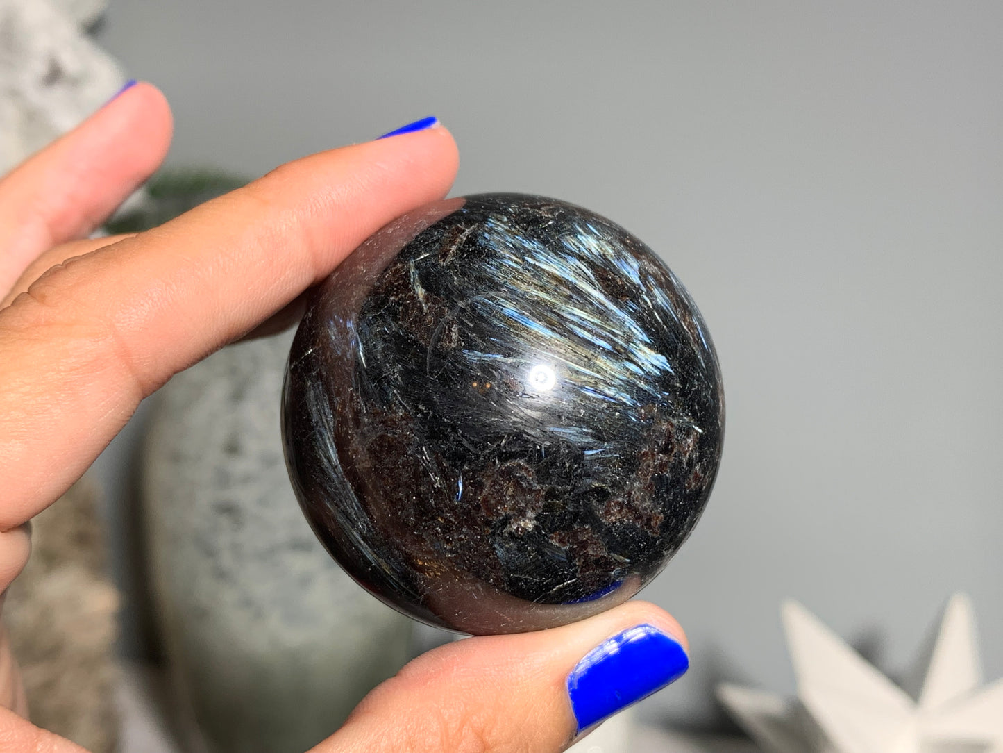 Grade A+ Anthophyllite Sphere (1.75" 45mm)