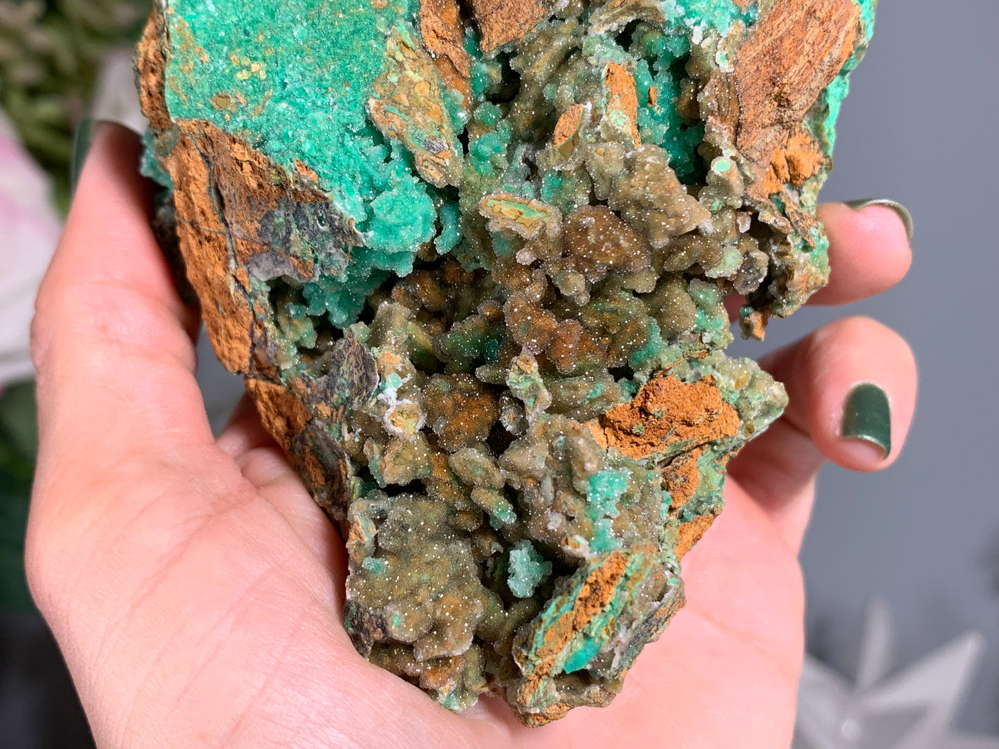 Druzy Chrysoprase (3.6", 93mm)