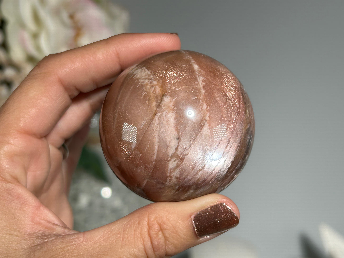 Confetti Sunstone Sphere (2", 52mm)