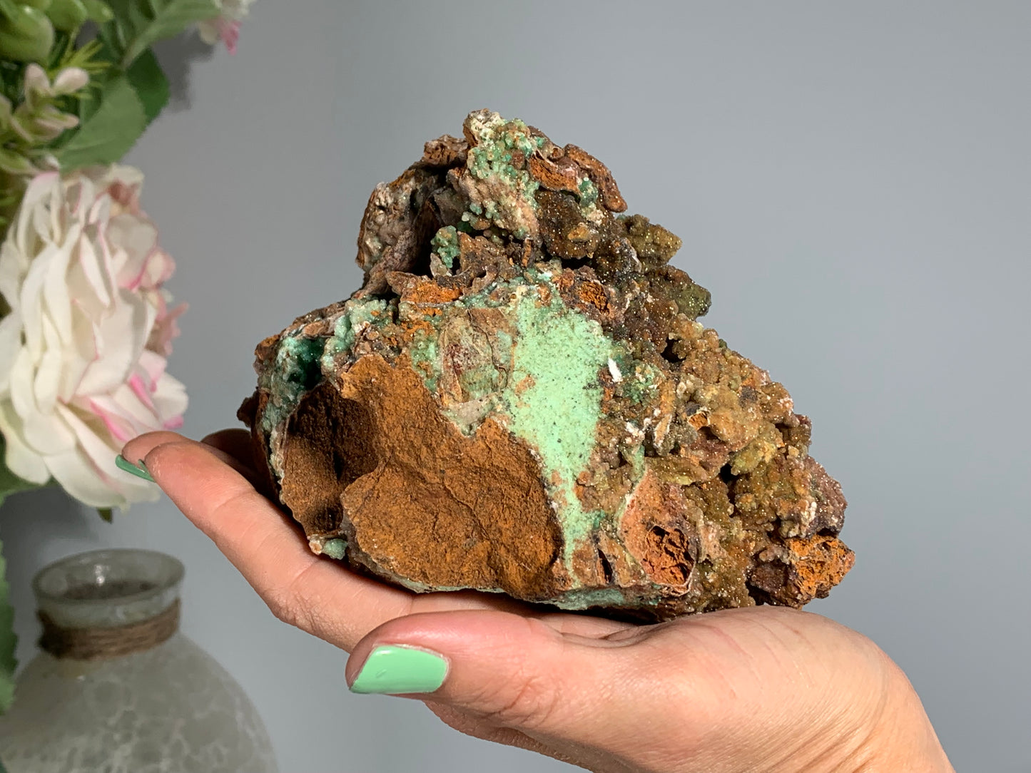 Druzy Chrysoprase (5", 126mm)