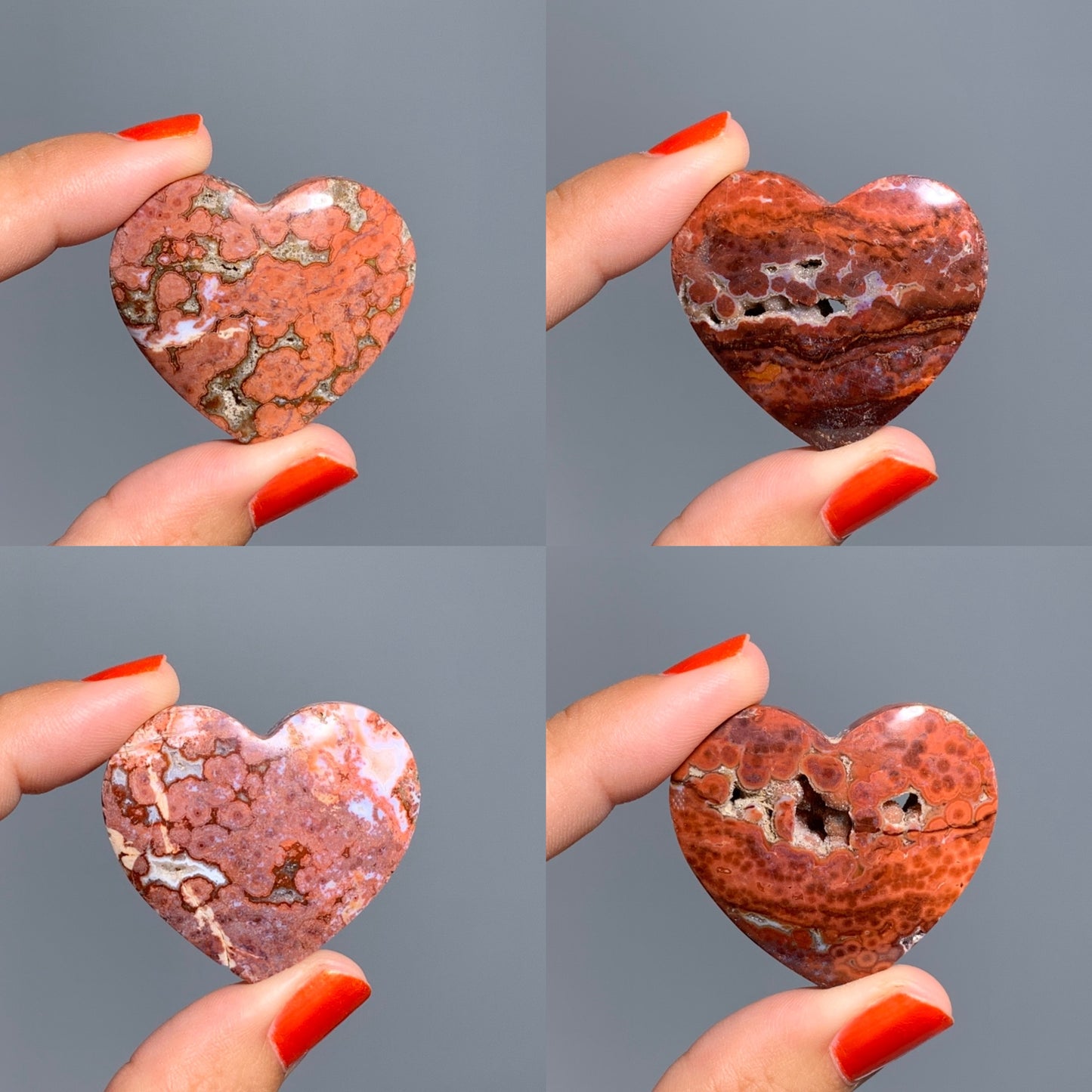 Red Ocean Jasper Heart