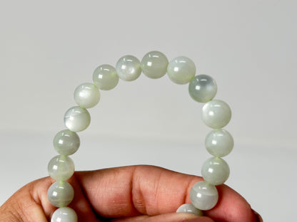 9mm Green Moonstone Bracelet