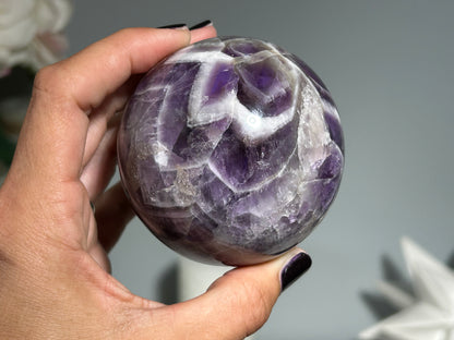 Chevron Amethyst Sphere (2.7", 68mm)