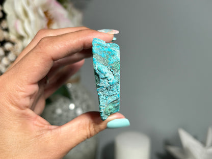 Malachite Chrysocolla Slab (3.3", 84mm)