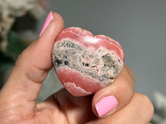 Rhodochrosite Heart (1.4" 37mm)