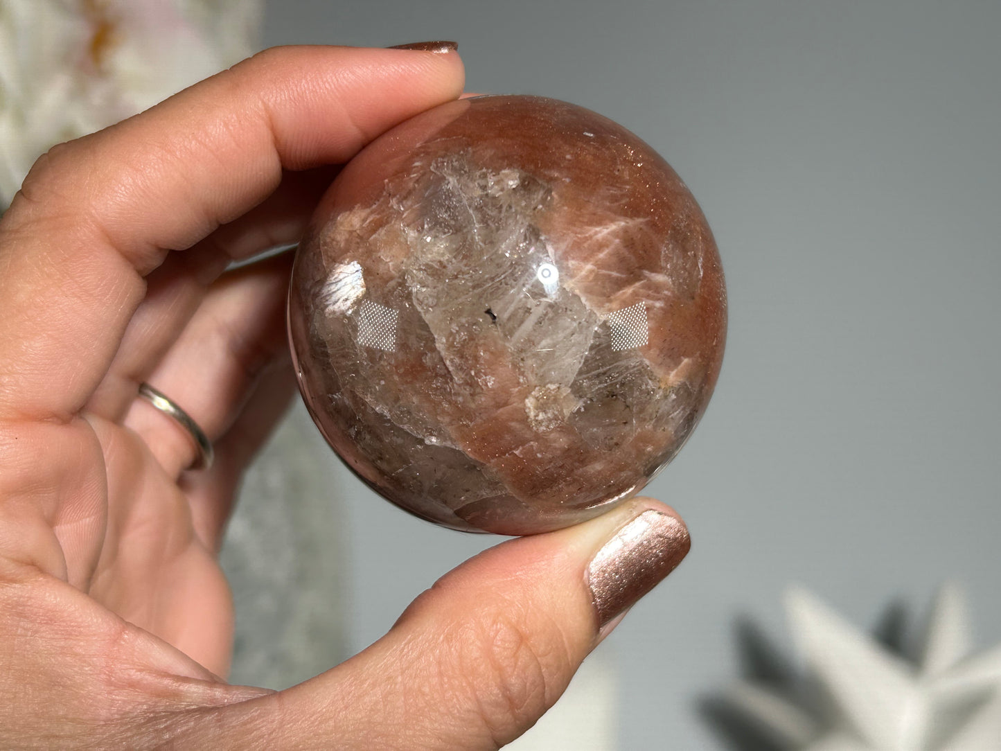 Confetti Sunstone Sphere (1.9", 49mm)