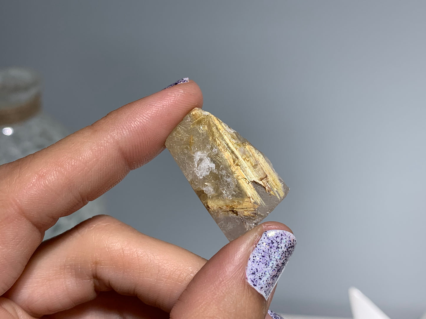 Gold Rutile in Quartz (5-8 grams)