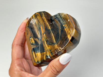 Tigers Eye Heart Bowl (3.5", 88mm)