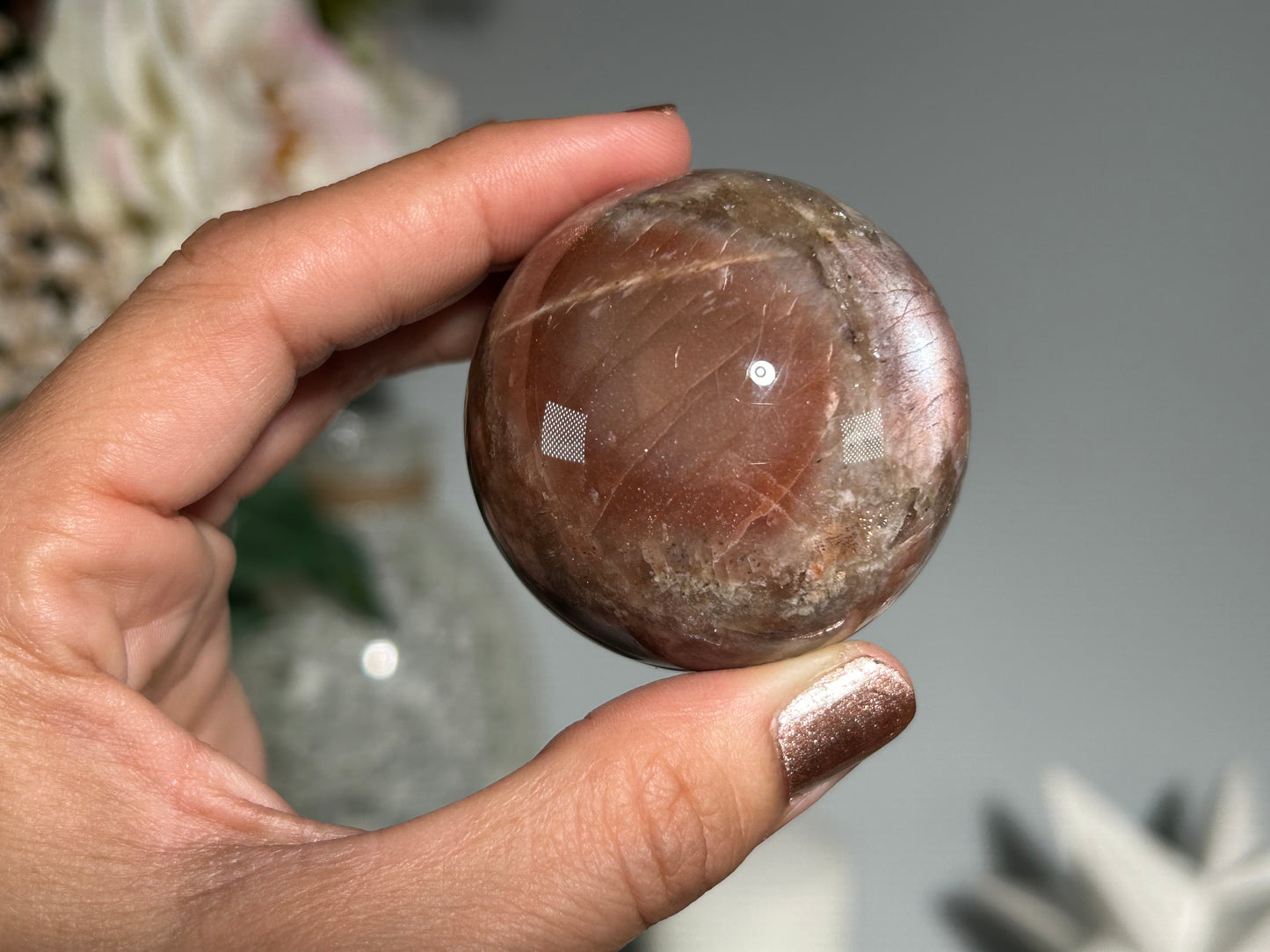 Confetti Sunstone Sphere (1.8", 47mm)