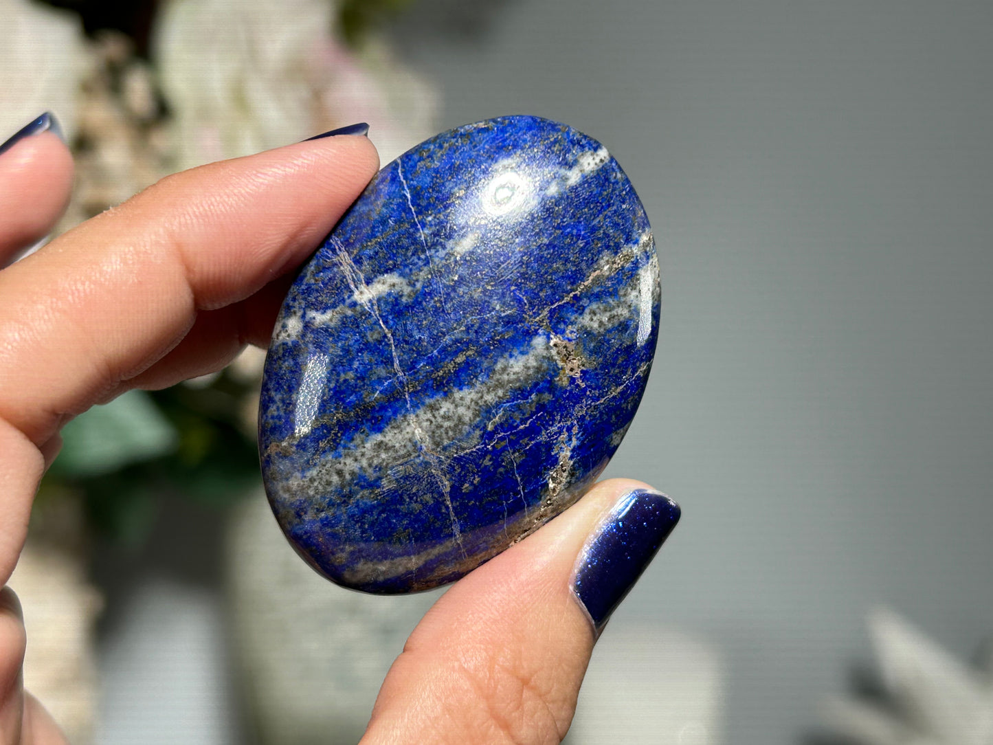 Lapis Lazuli Palm Stone Small