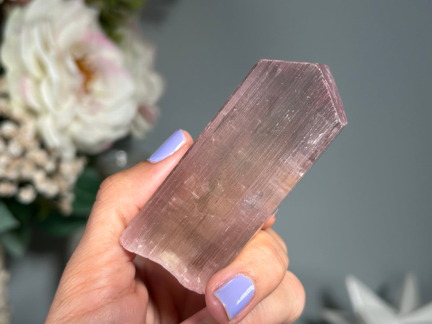 Natural Purple Kunzite Point (2.9", 75mm)