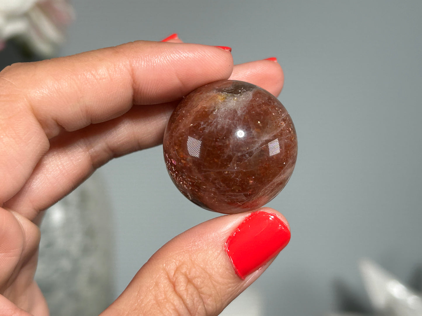 Confetti Sunstone Sphere (1.1", 29mm)