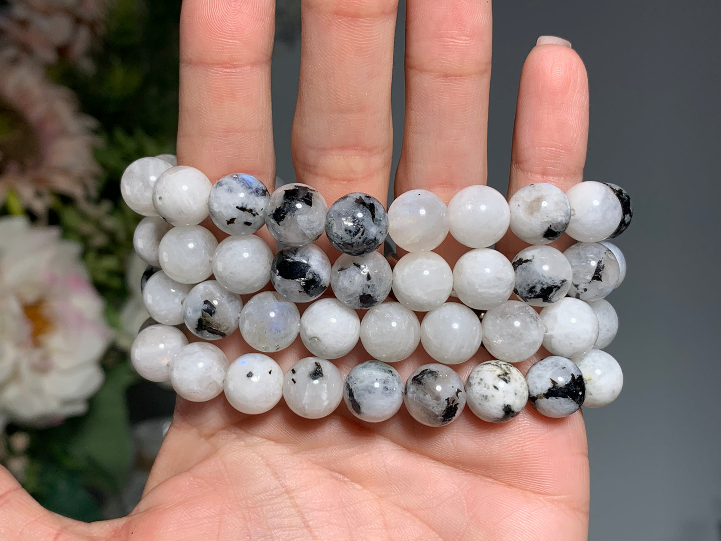 10mm Rainbow Moonstone Bracelet