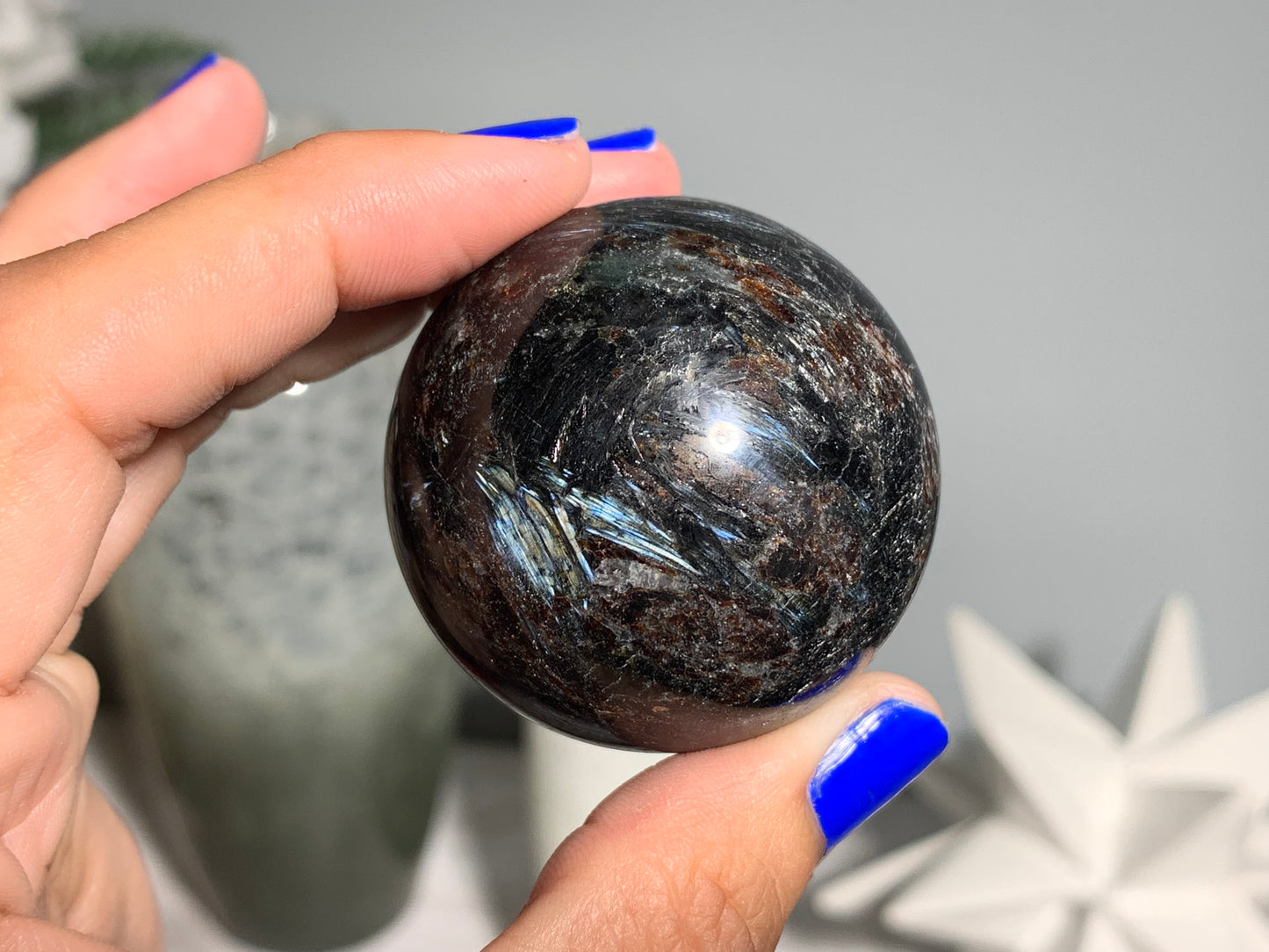 Grade A+ Anthophyllite Sphere (1.75" 45mm)