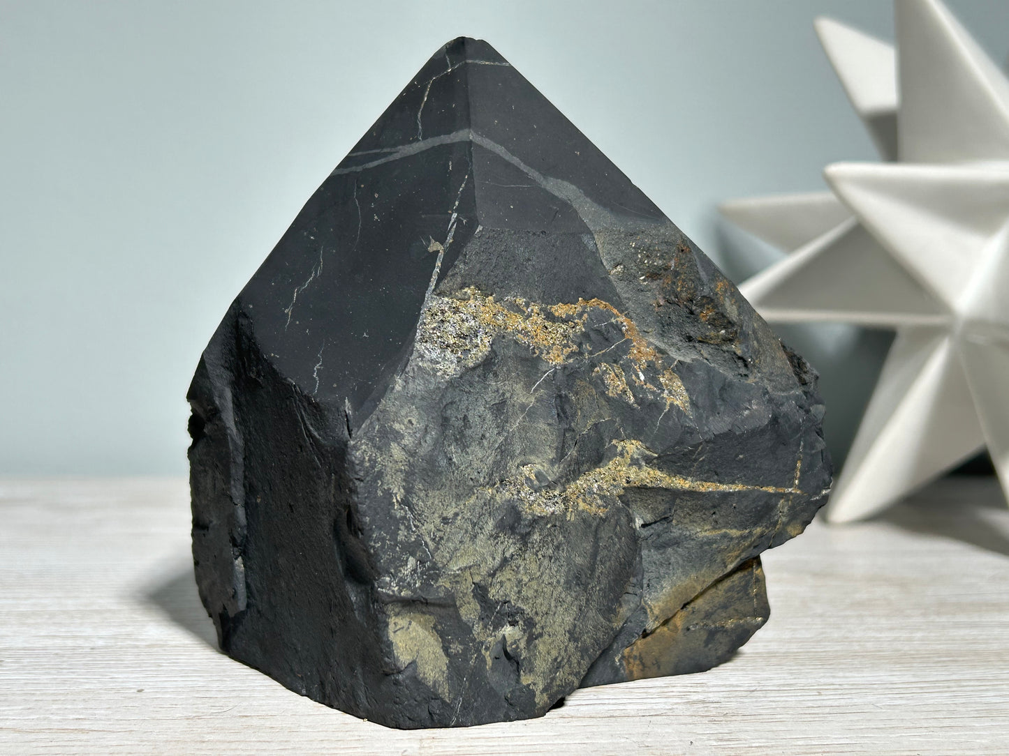 Shungite Half Raw Tower (4.6”, 117mm)