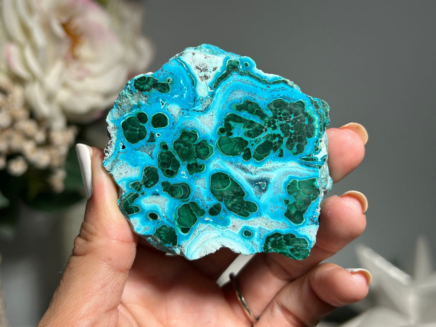 Malachite Chrysocolla Slab (2.6", 67mm)