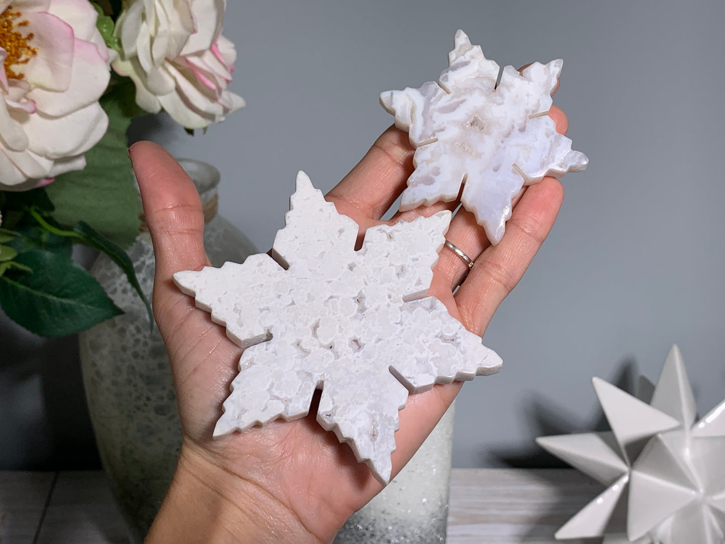 Snow Quartz Snowflake