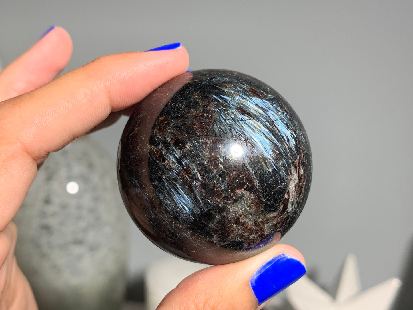 Grade A+ Anthophyllite Sphere (1.75" 45mm)