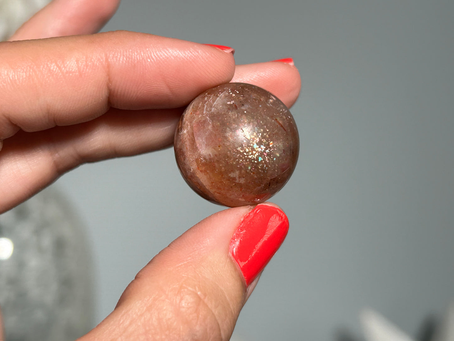 Confetti Sunstone Sphere (0.9", 22mm)