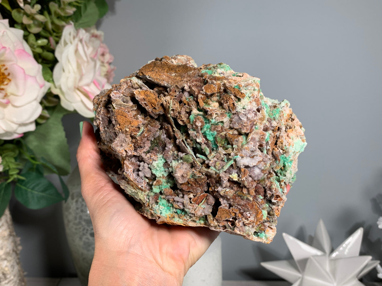 Druzy Chrysoprase (6.5", 165mm)