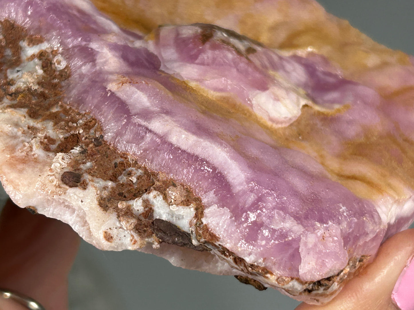 Natural Pink Aragonite (3.9", 98mm)