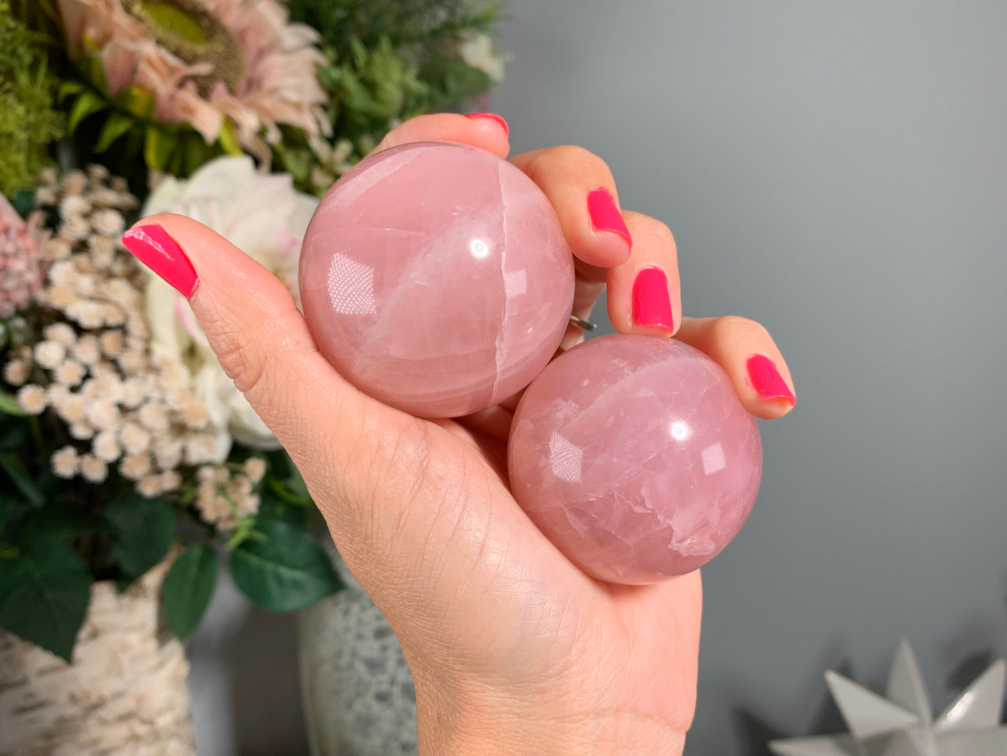 Rose Quartz Sphere (1.8-1.9" 45-49mm)