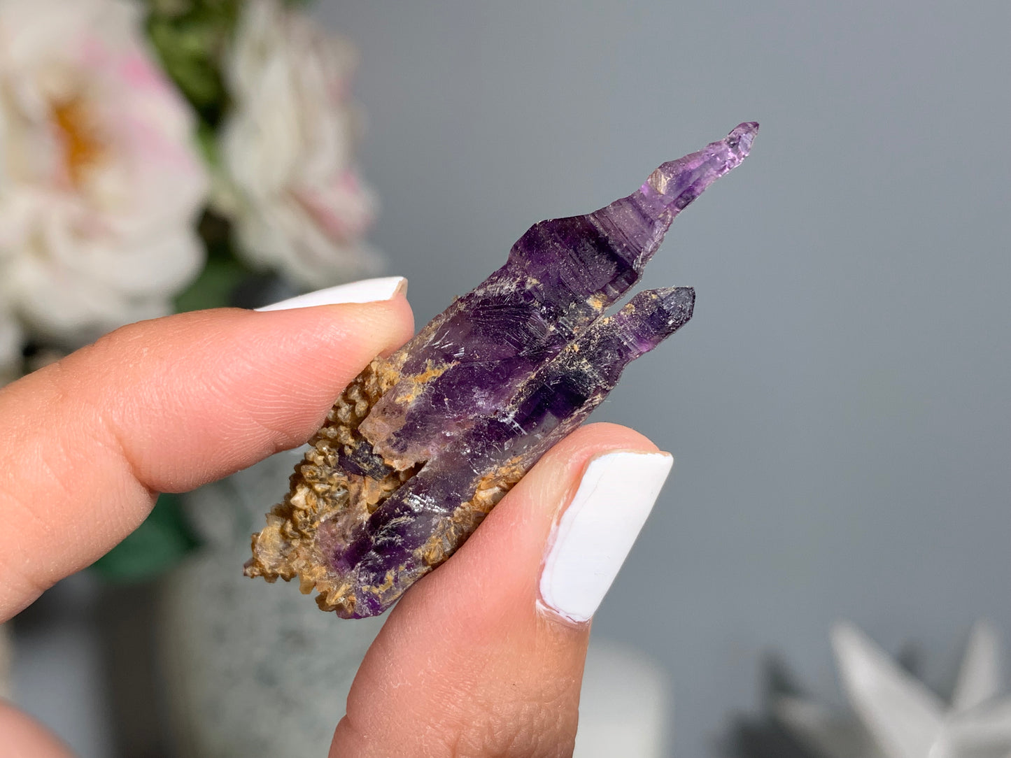 Double Terminated Brandberg Amethyst Point (2.1", 52mm)