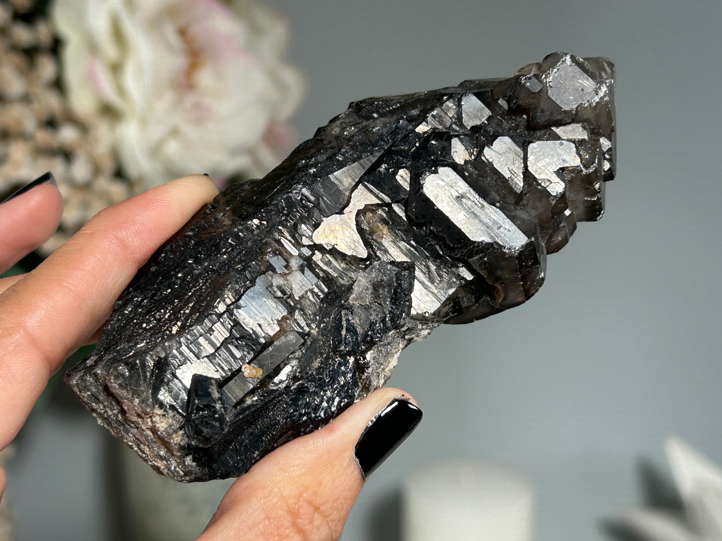 Smoky Elestial Quartz (4.3", 109mm)