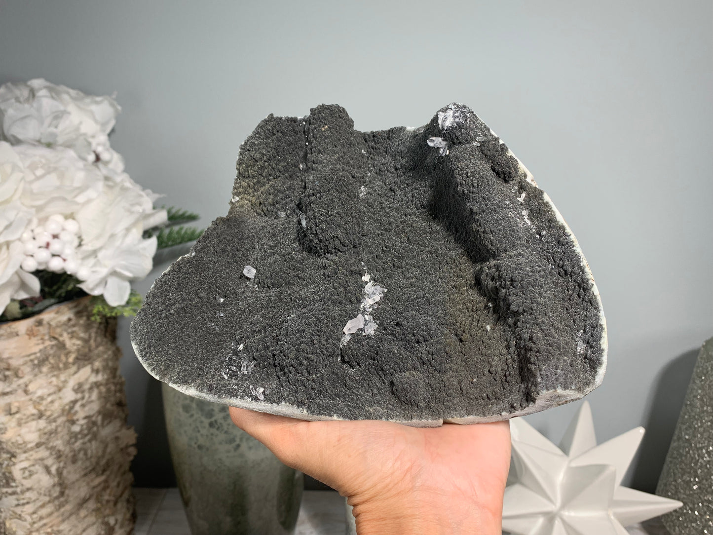 Black Amethyst Cluster (7.1", 181mm)