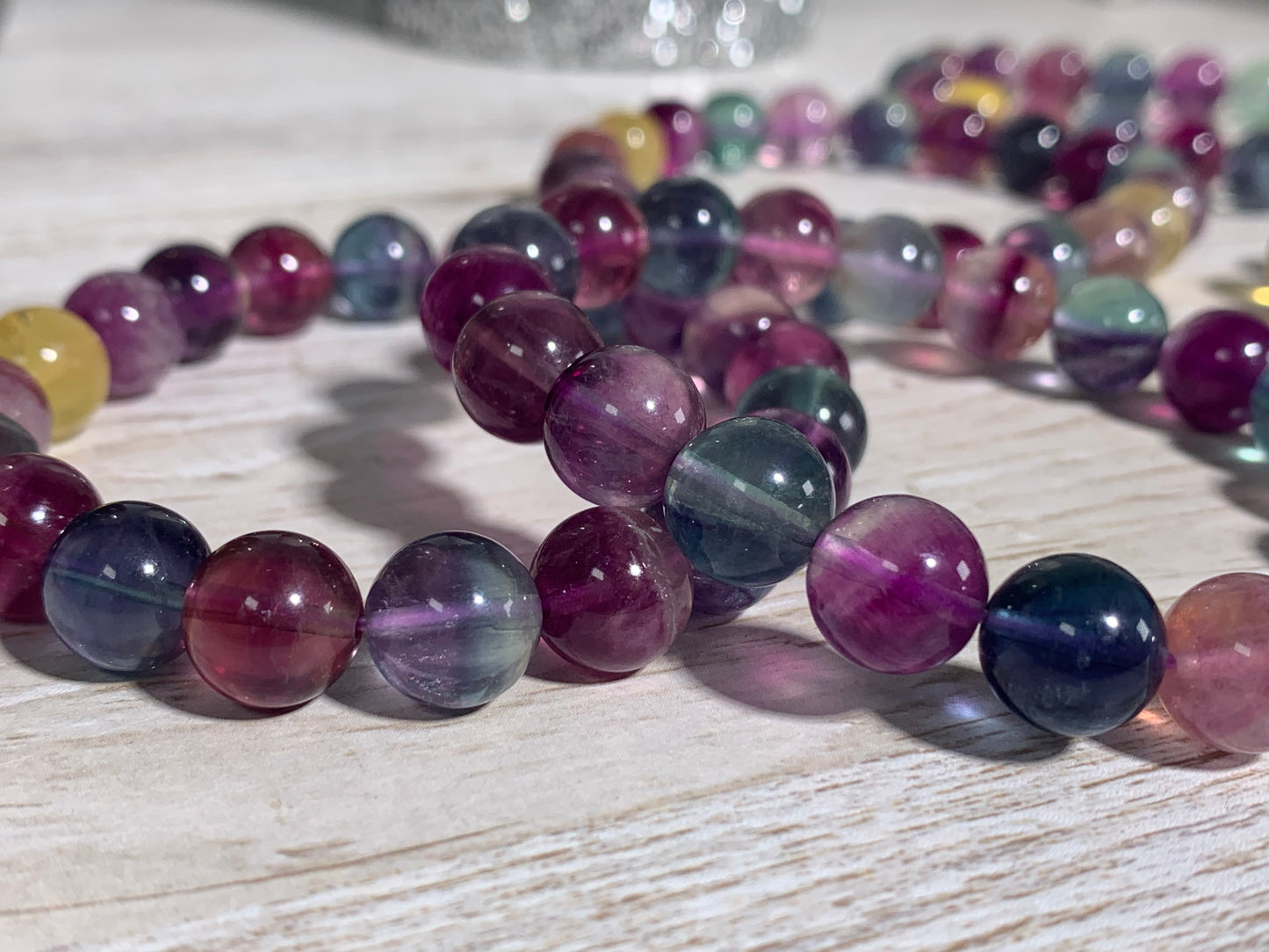 10mm Fluorite Bracelet