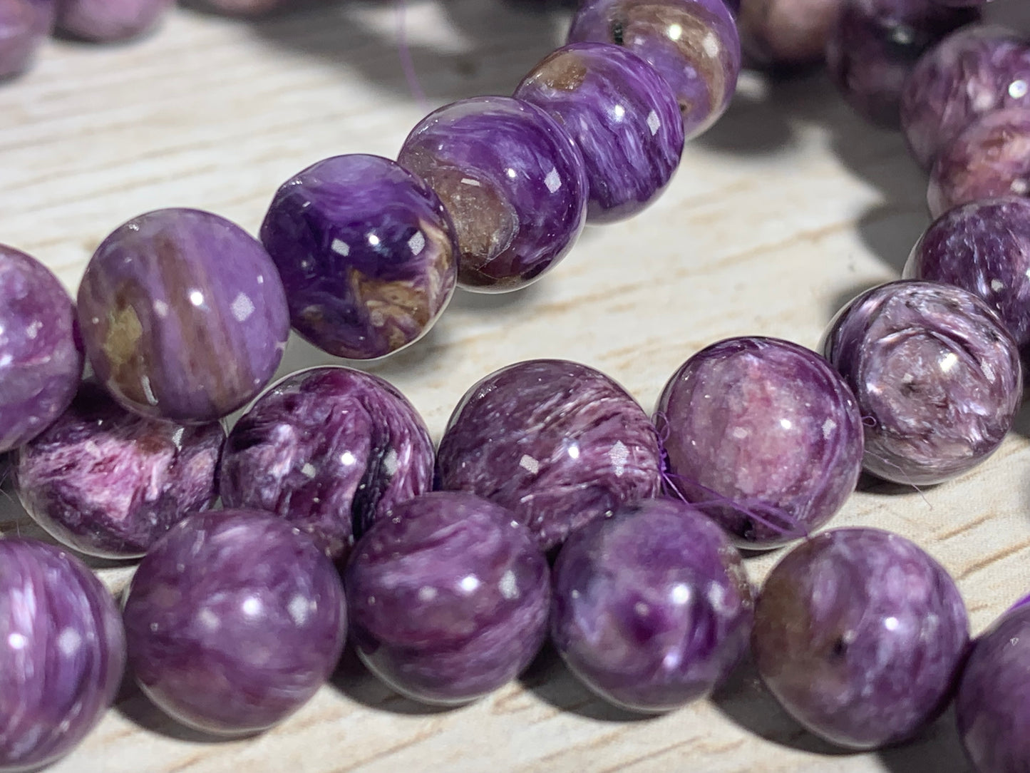 9mm Premium Charoite Bracelet