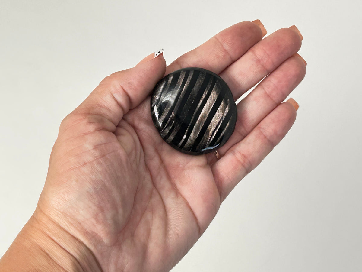 Hypersthene Palm Stone #37