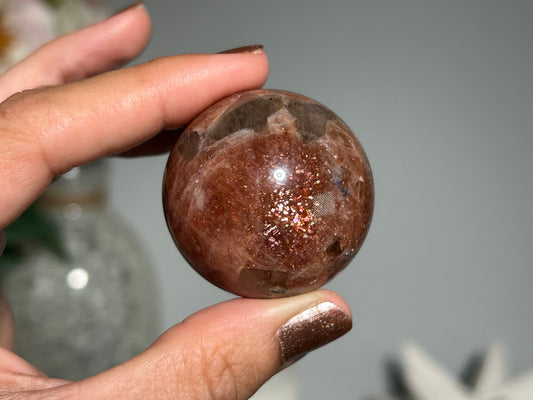 Confetti Sunstone Sphere (1.5", 35mm)