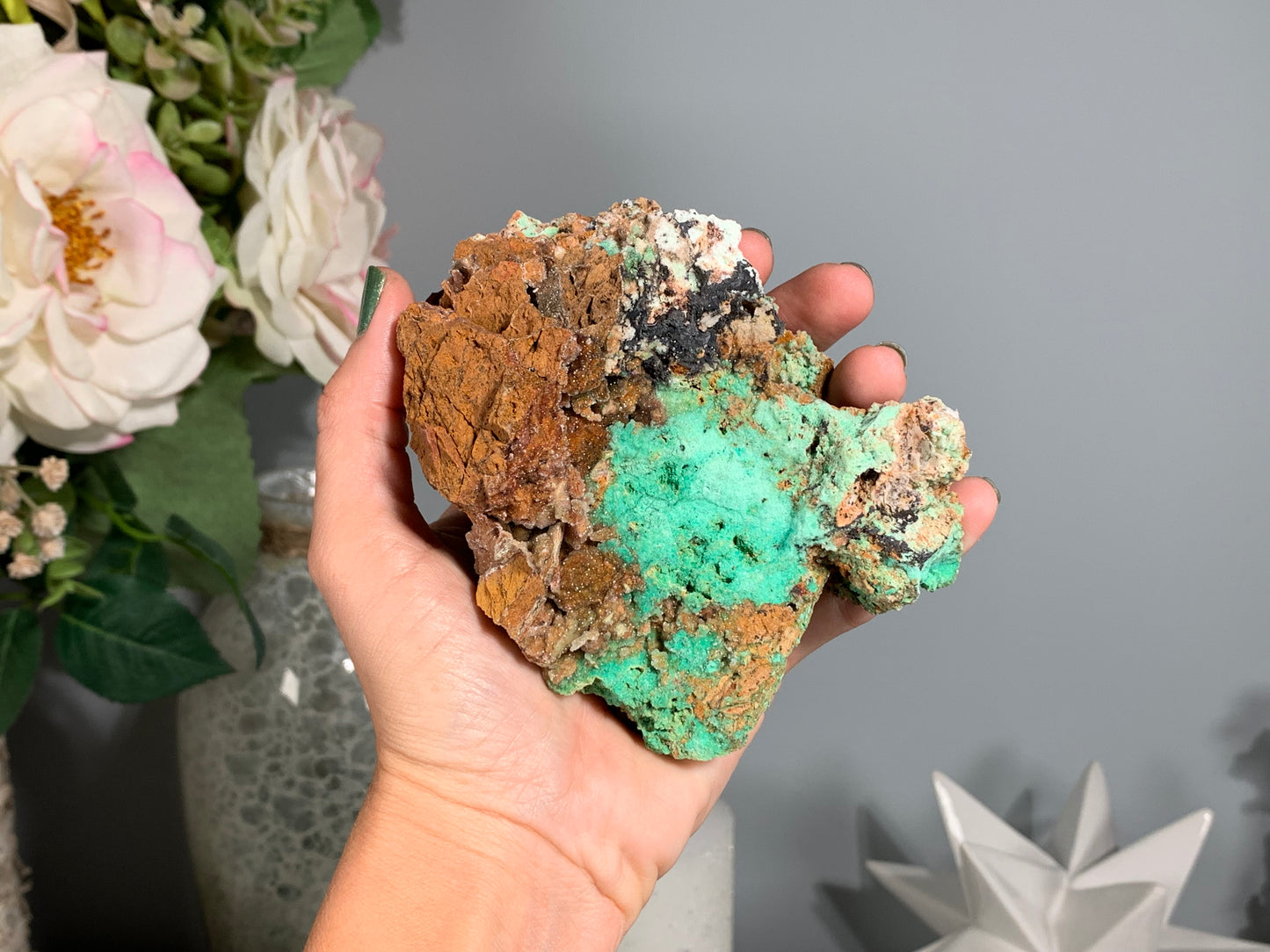 Druzy Chrysoprase (4.25", 108mm)